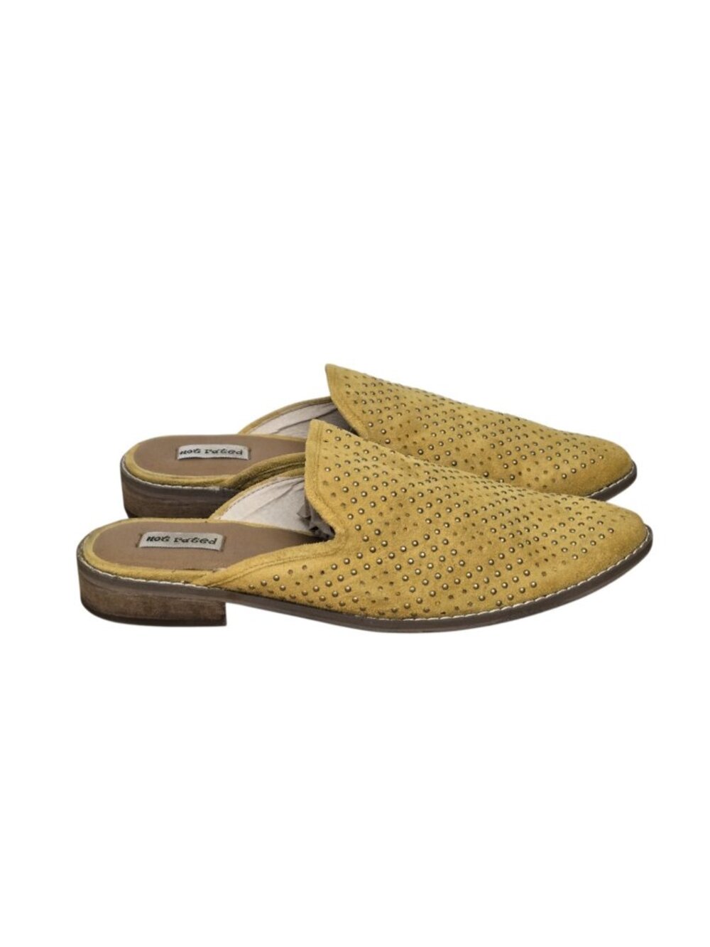 Not Rated Studded Polly Mustard Mule Loafers Flats Womens Size 9 Casual